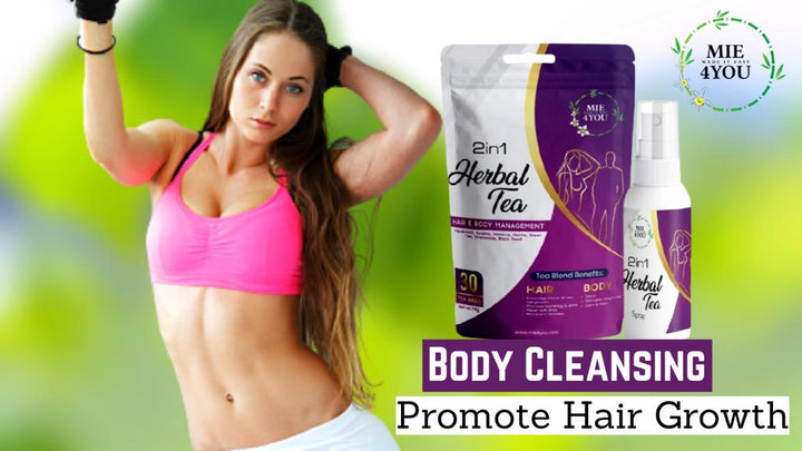 Mie4you 2in1 herbal tea for hair gowth and weight loss video