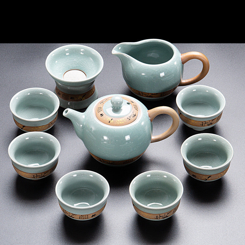Happy Home Living Room Teapot Cup - Ge Kiln automatic TeaPot Set