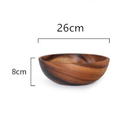 Eco-Friendly Acacia Wood Bowl Natural wooden tableware