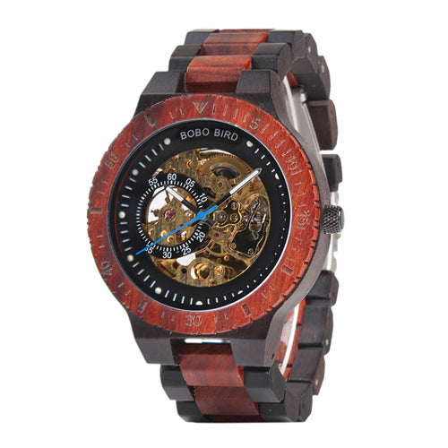 Eco-Friendly Fashion Wooden Automatic Mechanical Watch