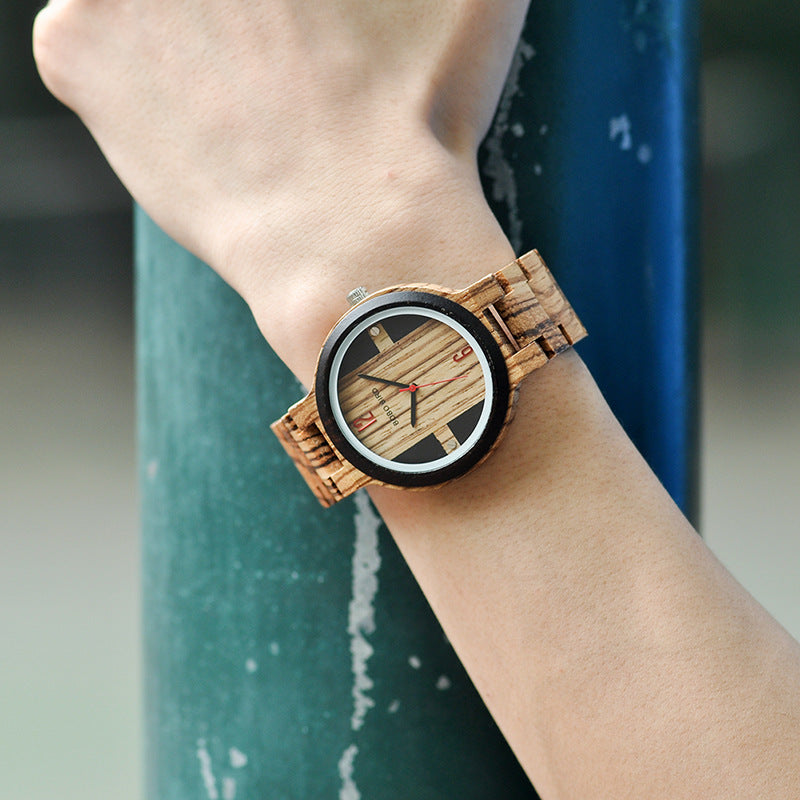 Minimalist Luxury Unisex Wooden & Leather Quartz Watch
