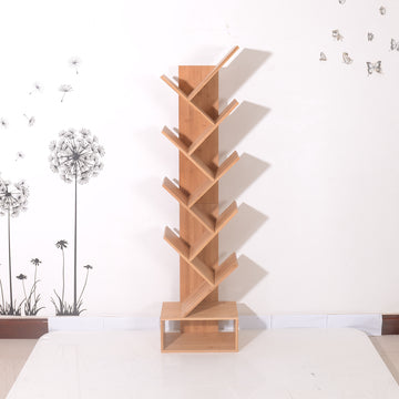 Eco-Friendly Bamboo Bookrack  Five-layer Branch Natural Bamboo Bookshelf
