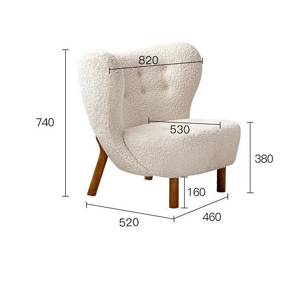 Nordic Sofa Light Luxury Balcony Leisure Chair Celebrity Designer Couch