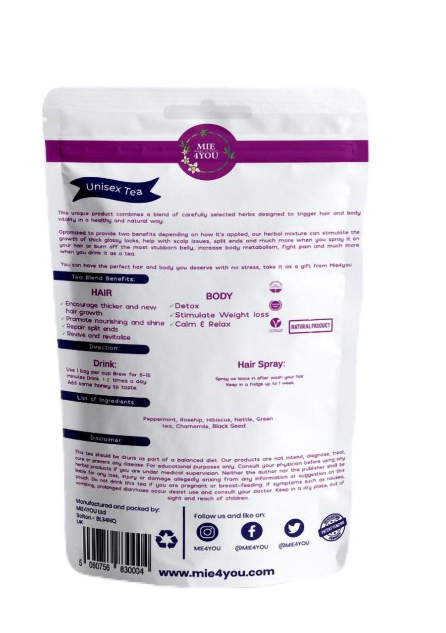 2-in-1 purple herbal slim tea back